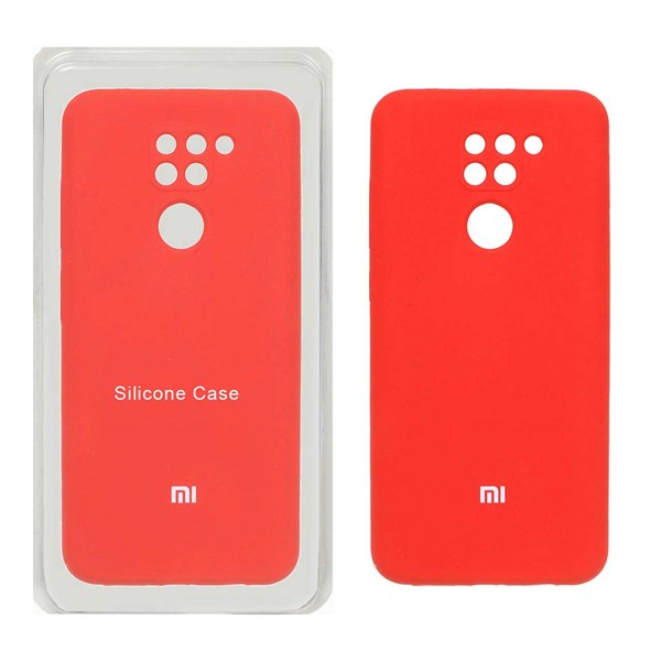 قاب سیلیکونی پاک کنی محافظ لنزدار اورجینال Xiaomi Redmi Note 9 / Redmi 10X 5G / Redmi 10X Pro 5G - قرمز (پک اصلی)
